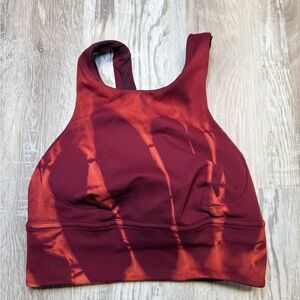 Lululemon Energy High Neck Long Line Bra Wash Dye Size 2